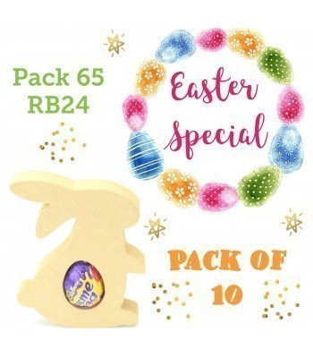 Special Offer 18mm Freestanding Easter Rabbit CREME EGG Holder (Design 1) - Pack of 10